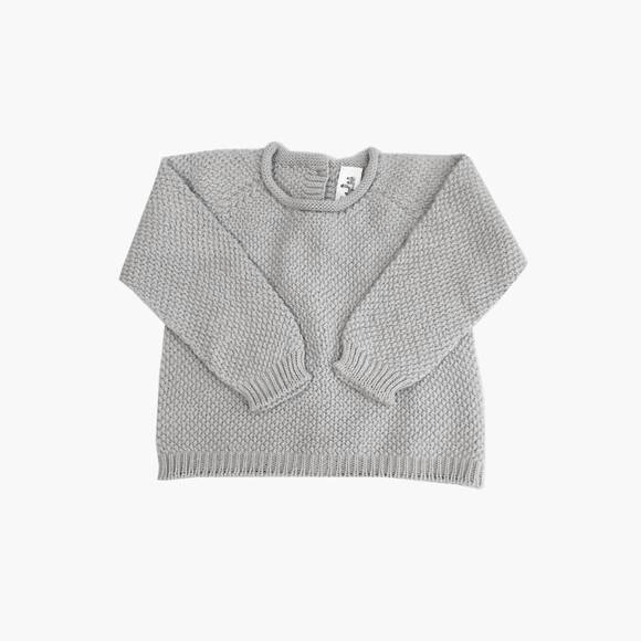 NEW MAMITIS kids' maui reversible knit set in grey - Picture 4 of 5
